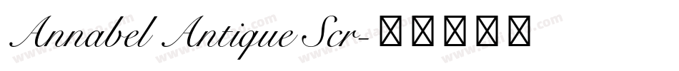 Annabel Antique Scr字体转换